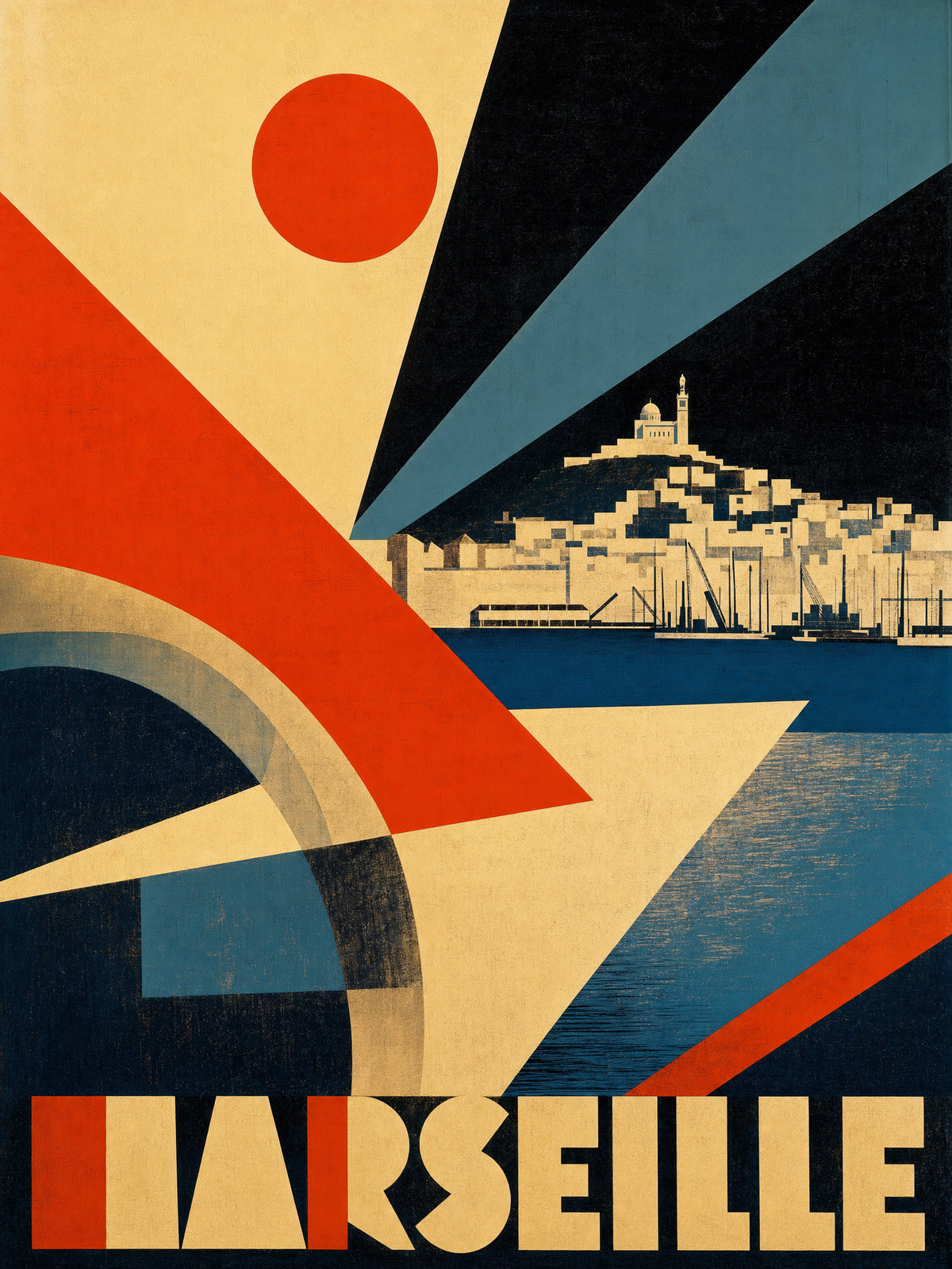 Marseille - Fénynyalábok az öböl felett