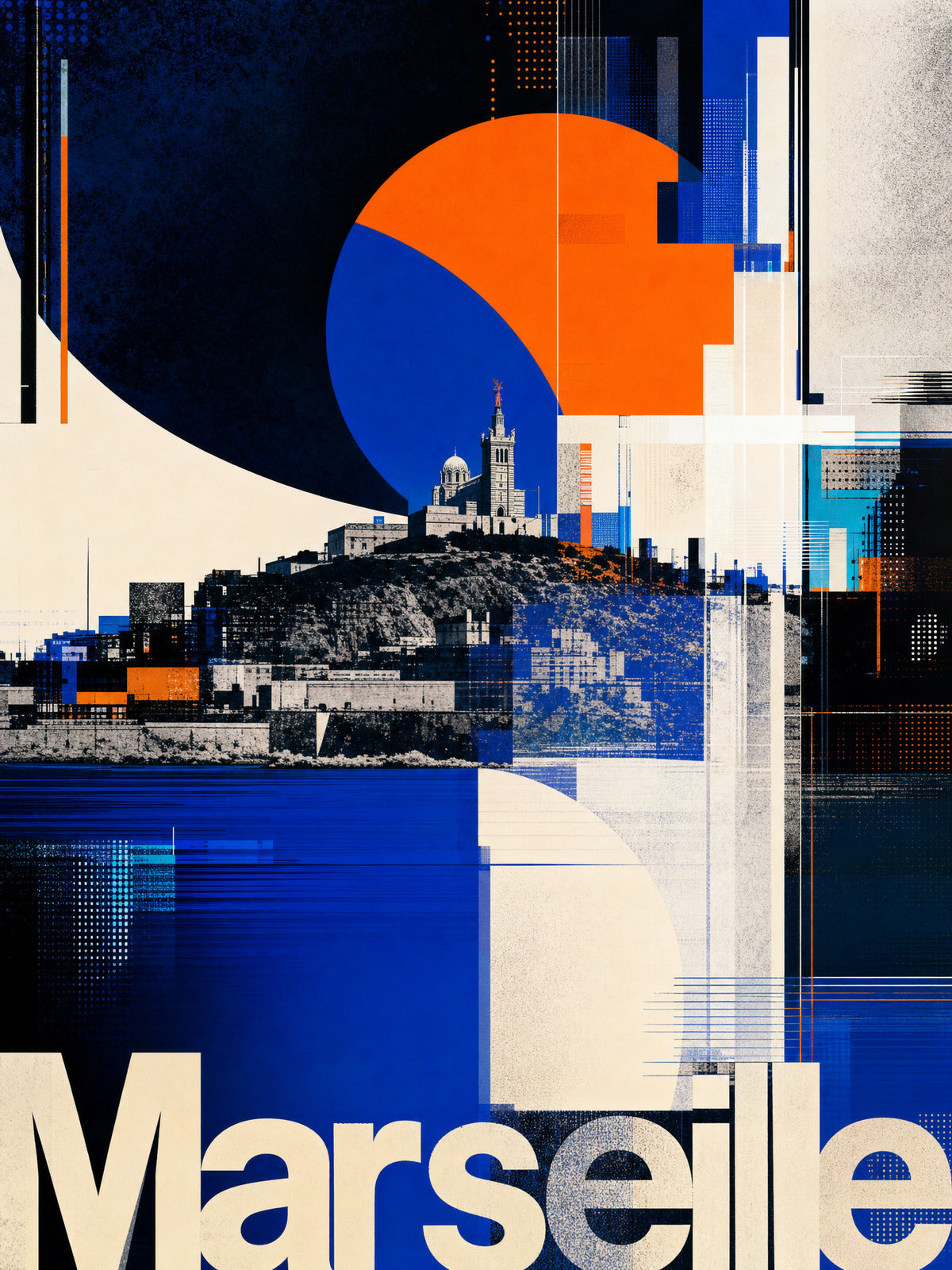 Marseille - Digitální glitch