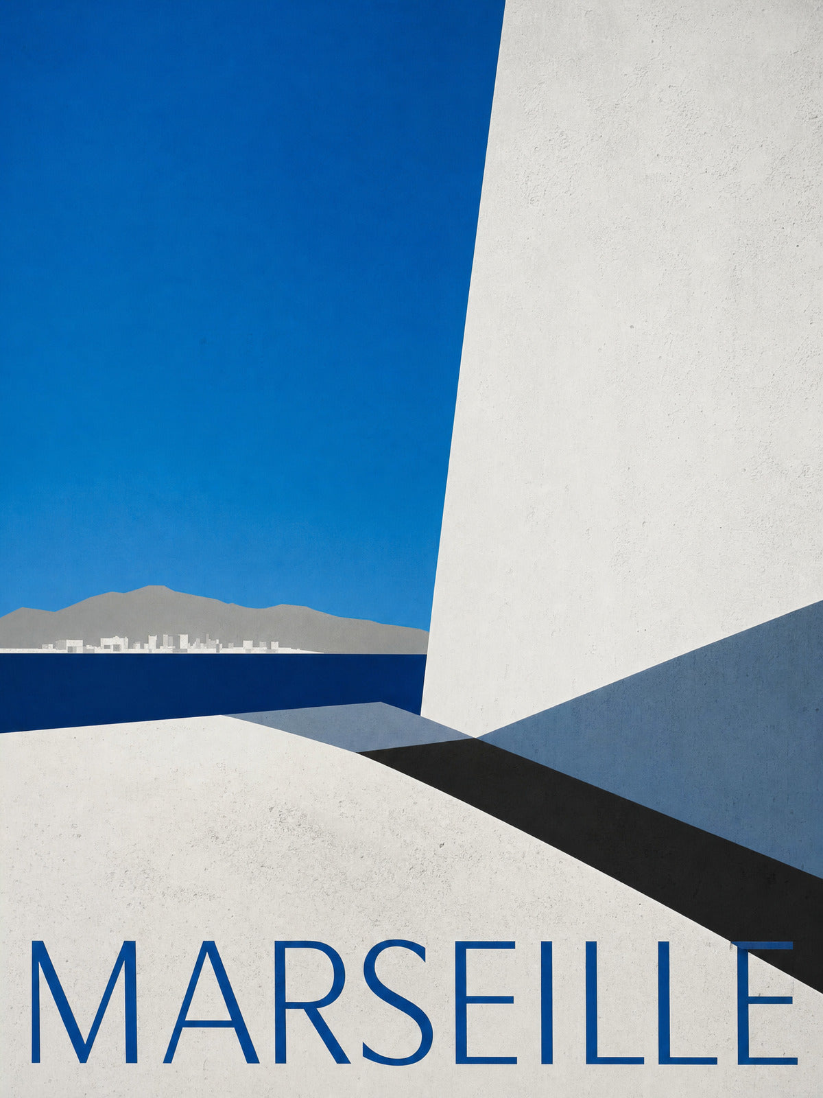 Marseille - Zeď čelem k obzoru