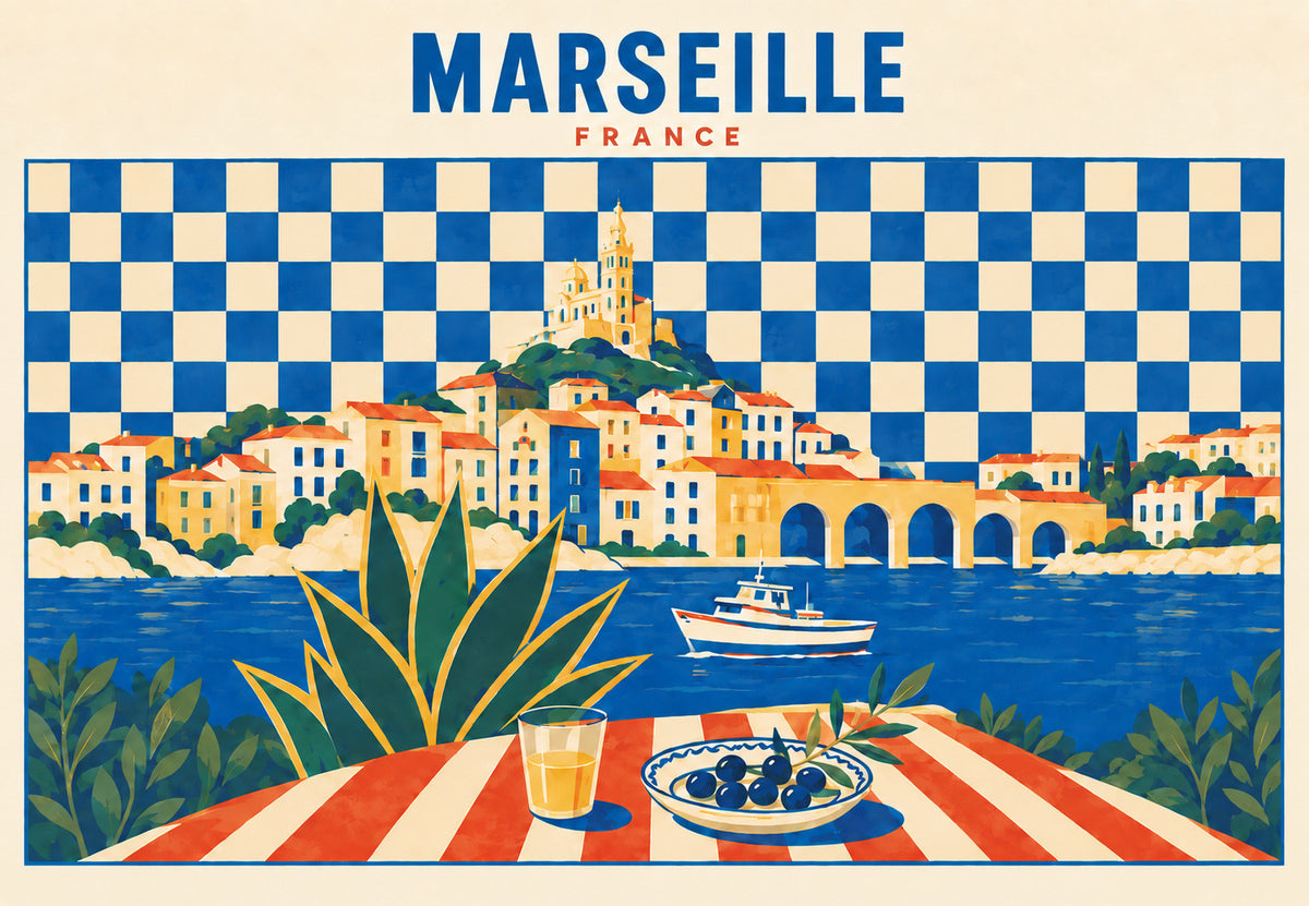 Marseille - La Bonne Mère veille (Paysage)