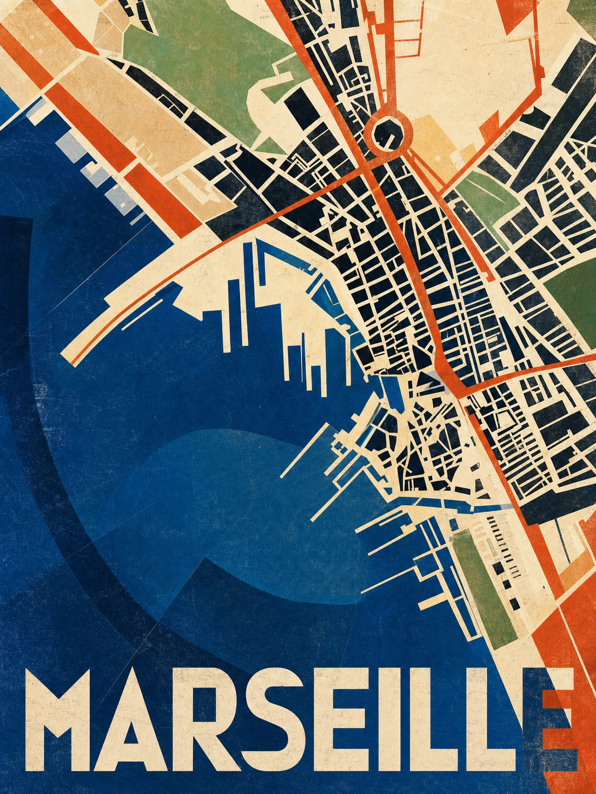 Marseille - Plán města