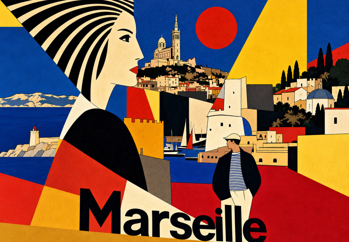 Marseille - Der Hafen in den Augen (Querformat)