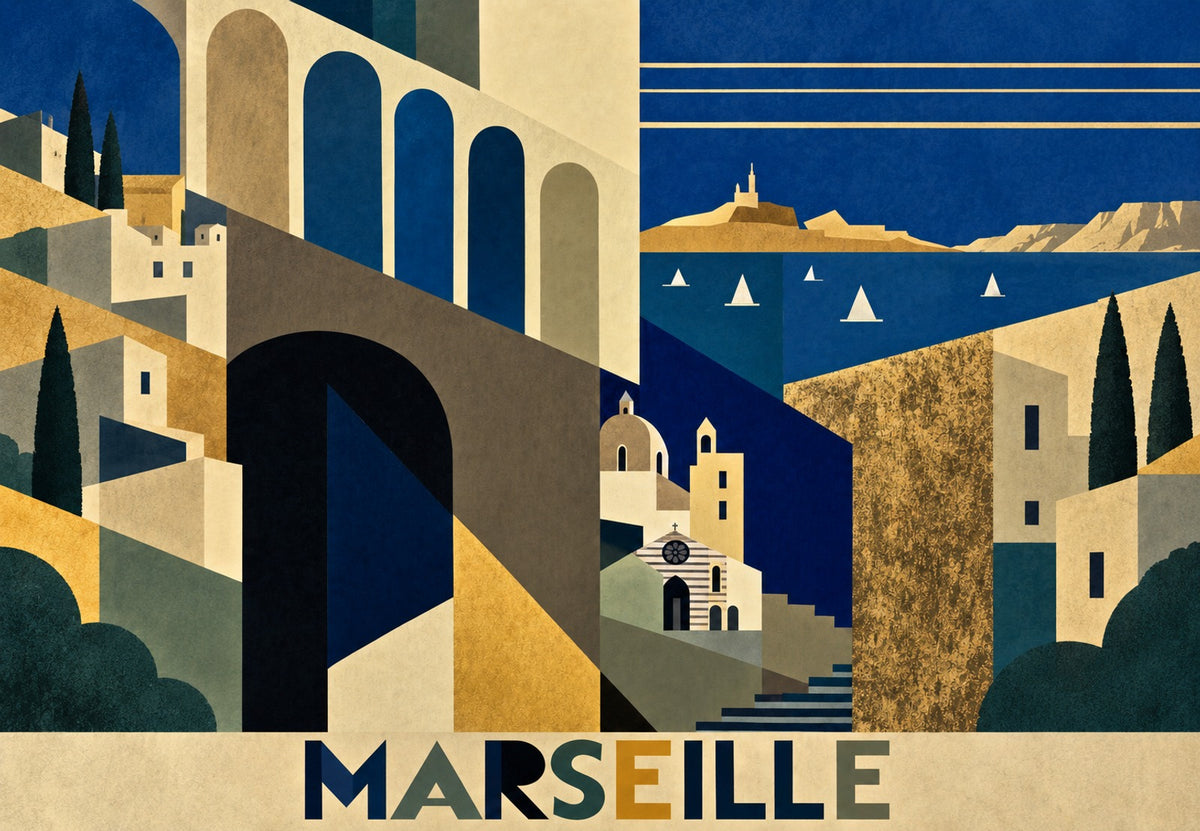 Marseille - Under the viaduct arches (Landscape)