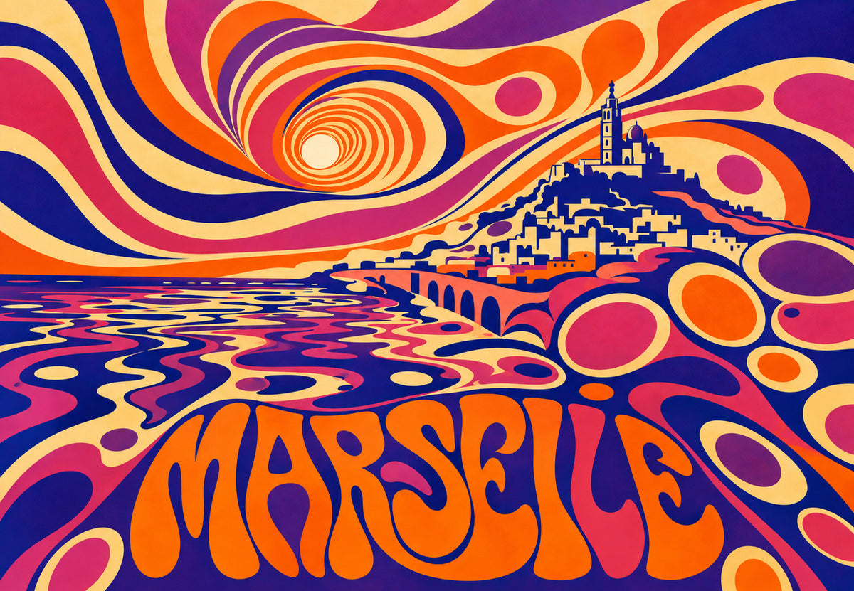 Marseille - Die Stadt in Wellen (Querformat)