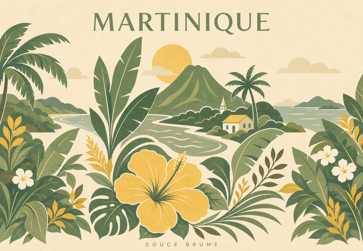 Martinique - Mjuk dimma över hibiskusen (Liggande)