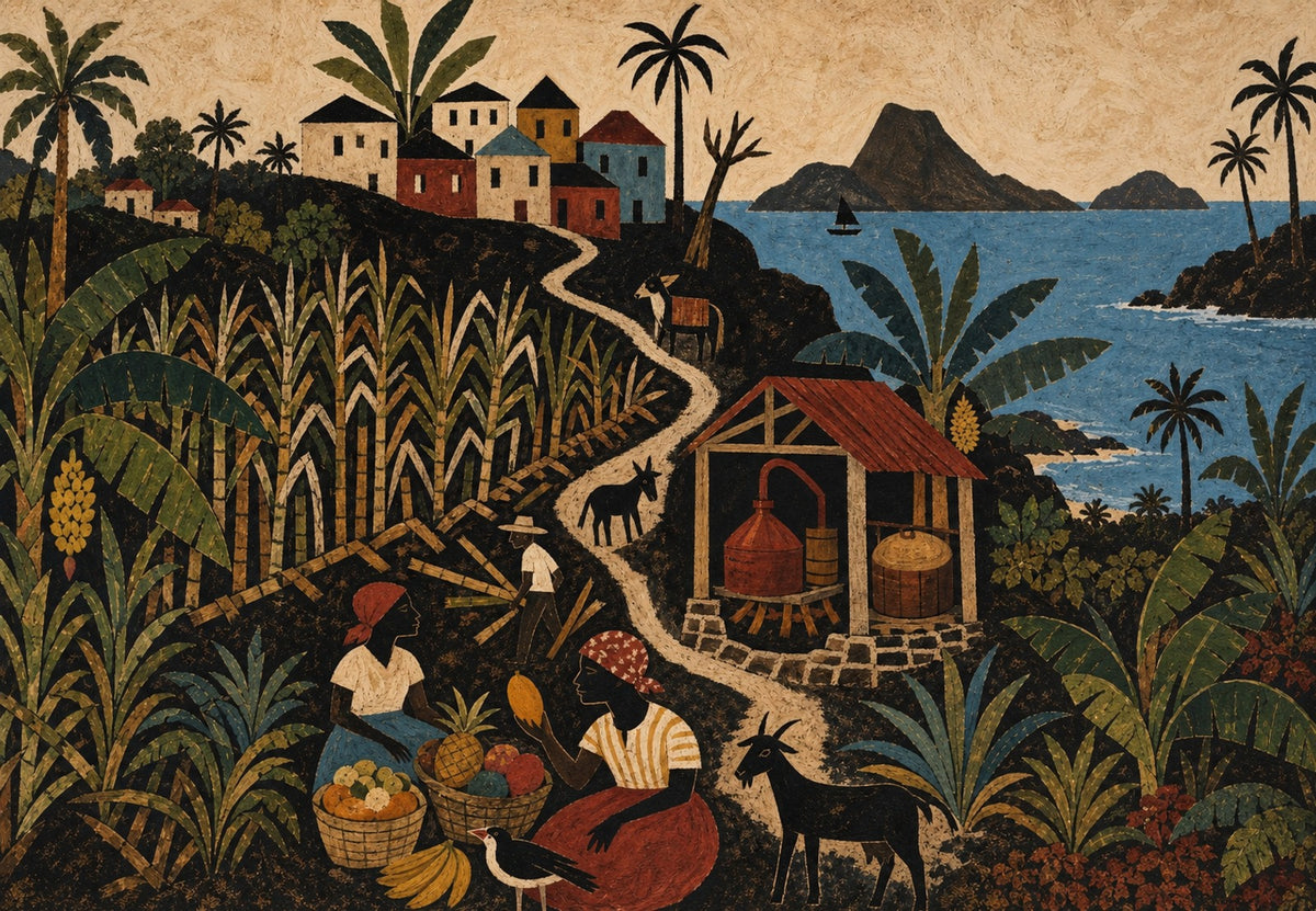 Martinique - Destilerija ruma uz put (Vodoravno)