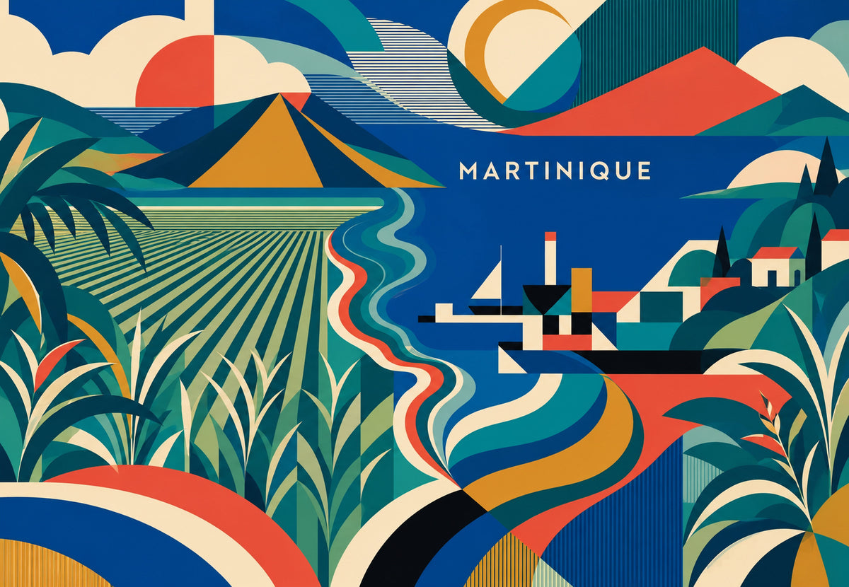 Martinique - Les champs de canne (Paysage)