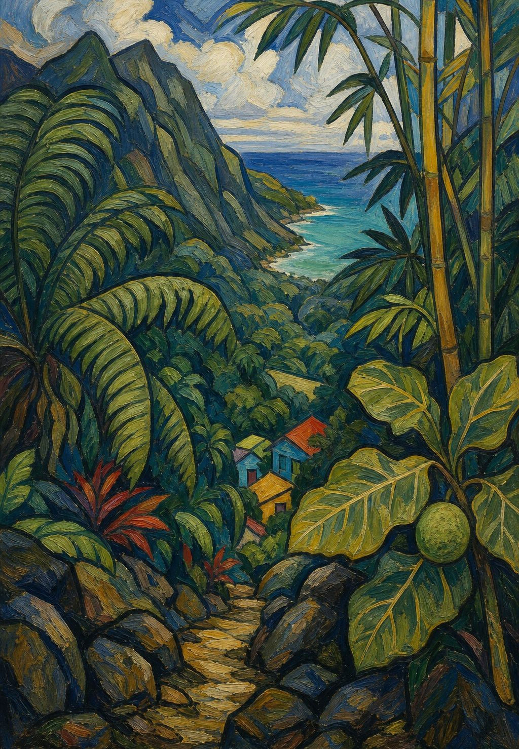 Martinique - Ösvény a dzsungelben