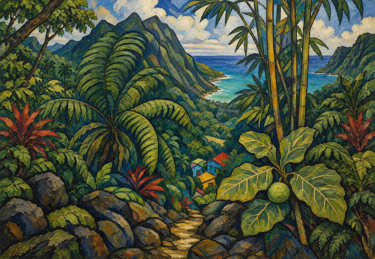 Martinique - The path through the jungle (Landscape)