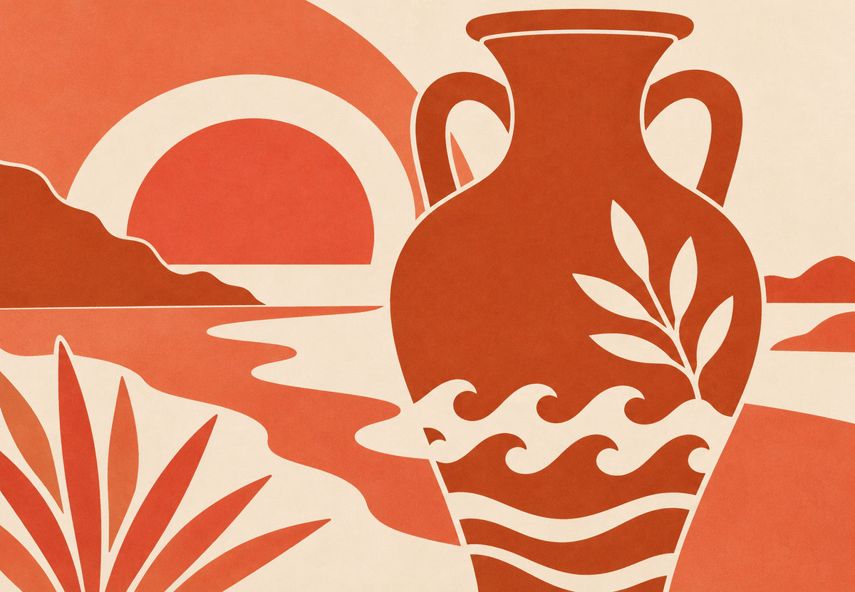 The amphora by the water (Landscape)