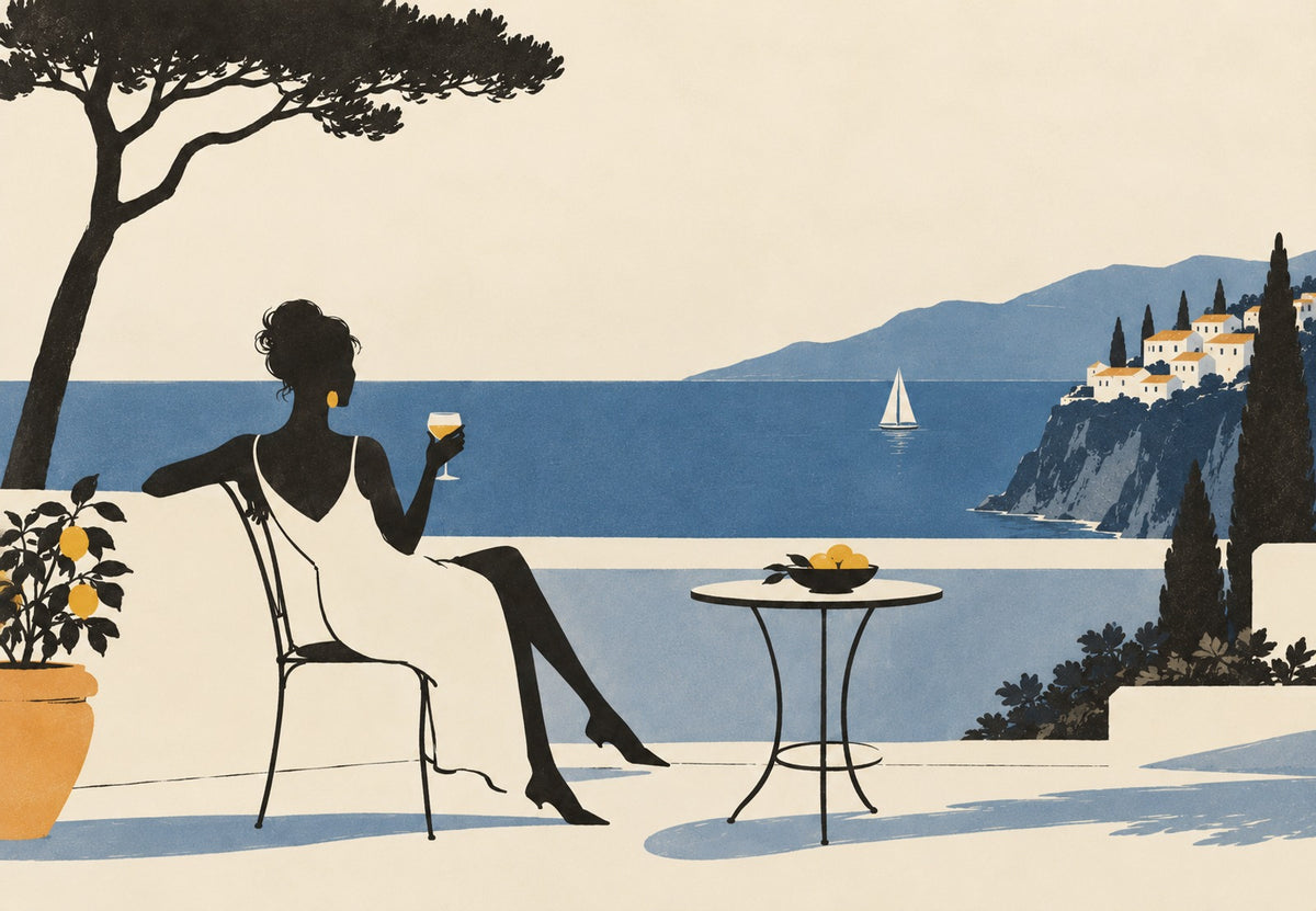 Aperitif am Meer (Querformat)