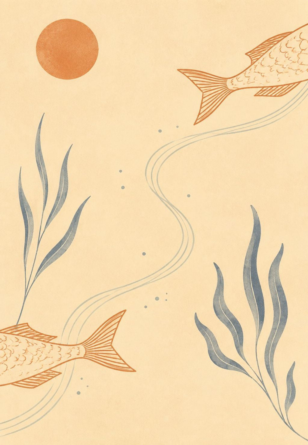 Dos peces y el sol