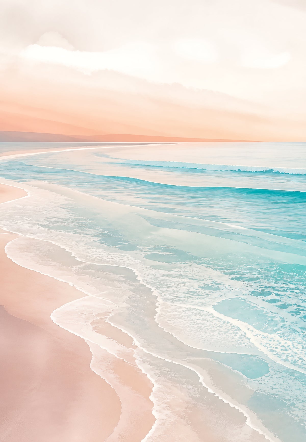 The foam on the sand