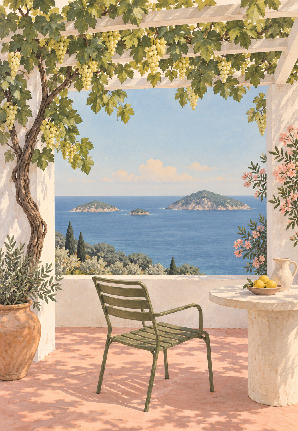 La pergola sur les îlots