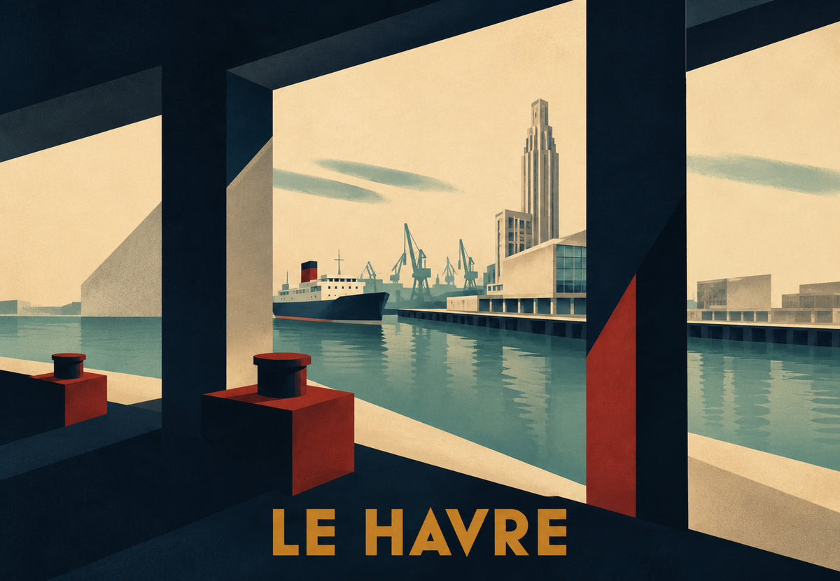 Le Havre vu depuis le quai (Paysage)