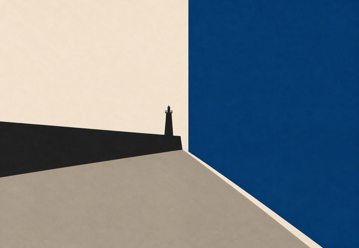 O farol do quebra-mar de Le Havre (Horizontal)
