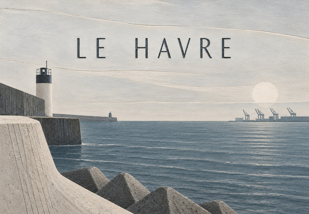 The Lighthouse at Le Havre Harbor (Landscape)