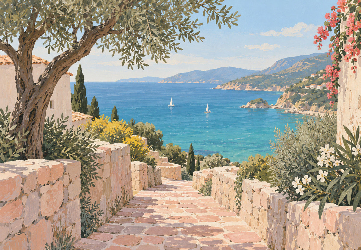 Il sentiero verso la baia turchese