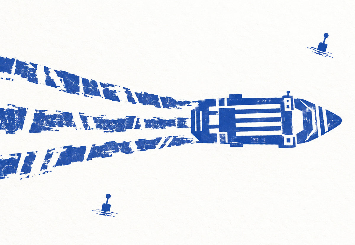 The Submarine's Wake (Landscape)