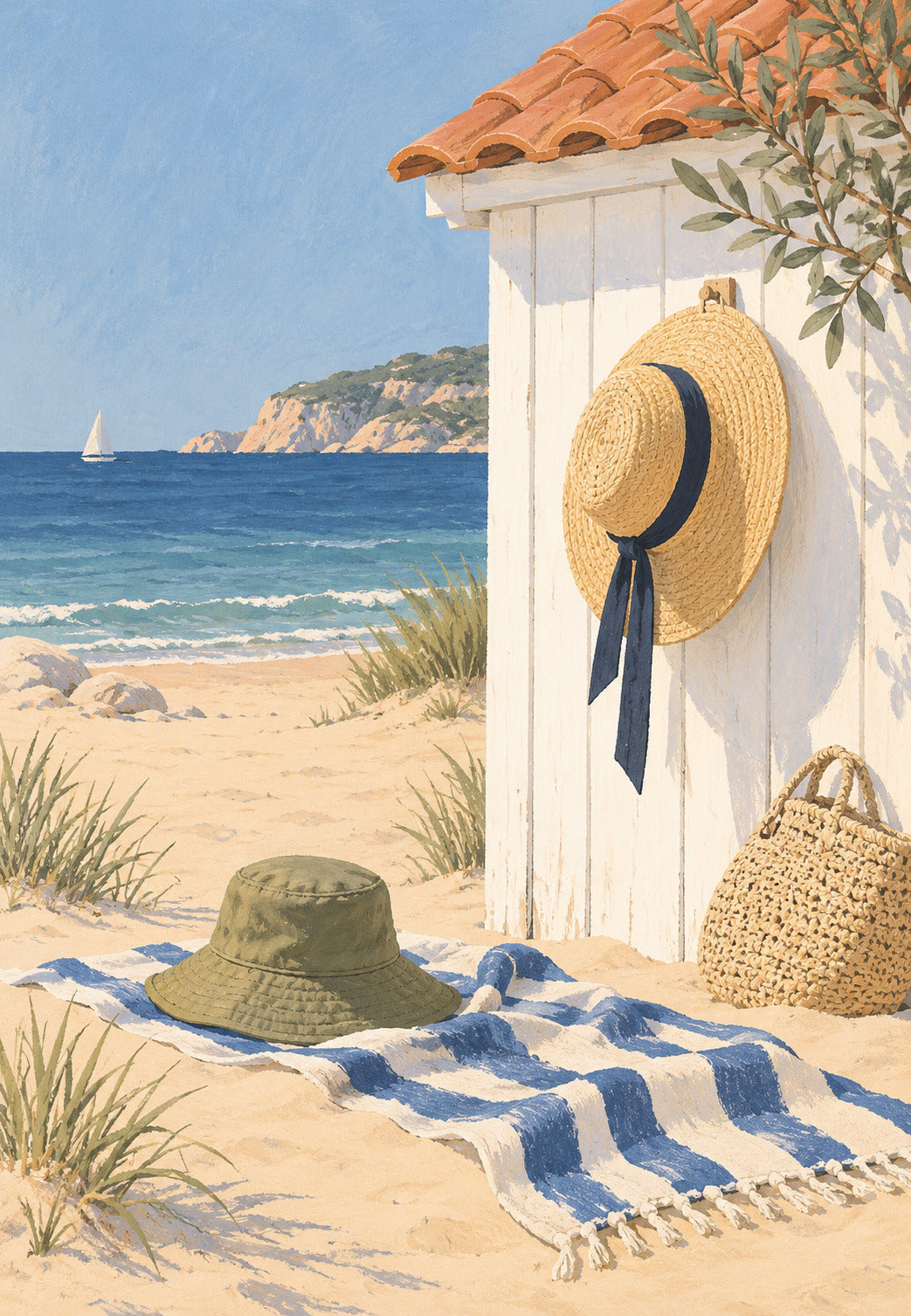 Τα καπέλα δίπλα στην καμπίνα