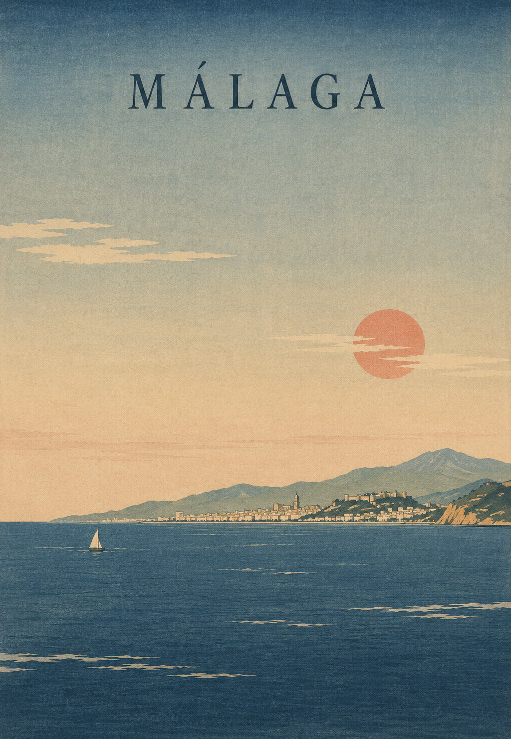 Málaga at Sunset