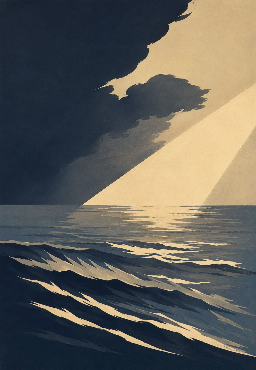 Break of Light Over the Ocean