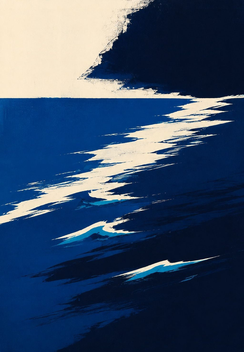 Månreflektion på oceanen