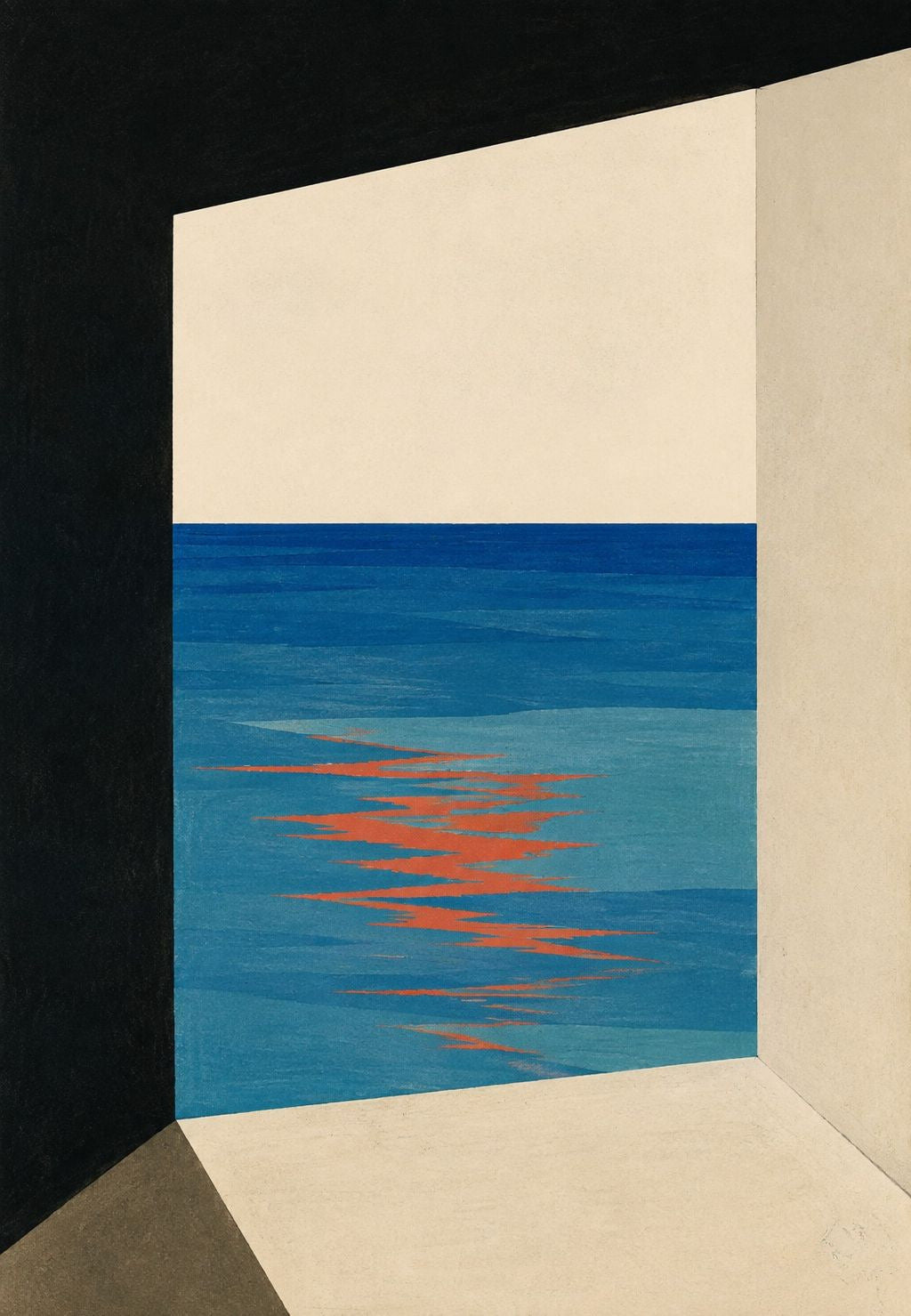 Reflejo de sol sobre el mar