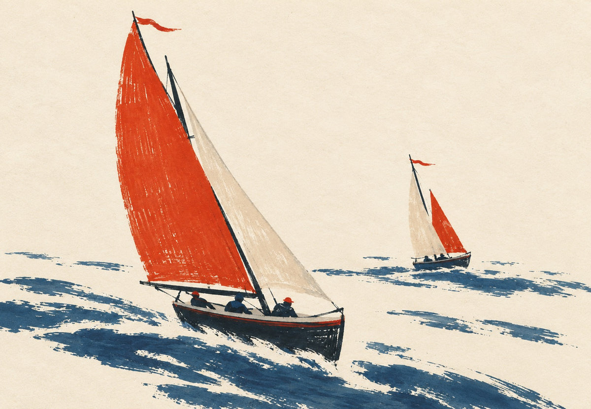 Regata con viento fresco (Horizontal)