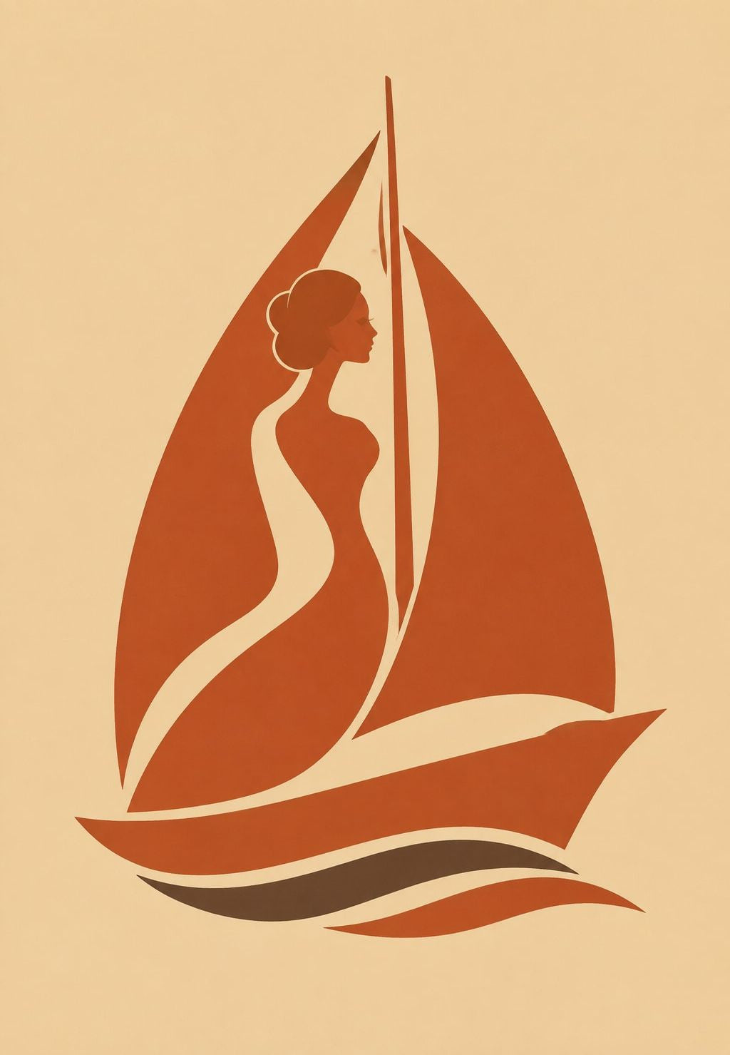 Silhouette and Sailboat