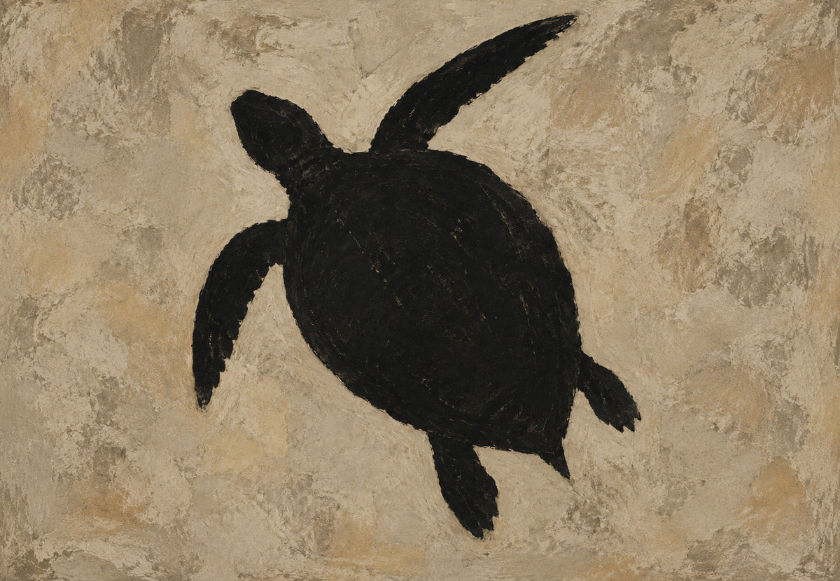 Tartaruga marinha negra (Horizontal)