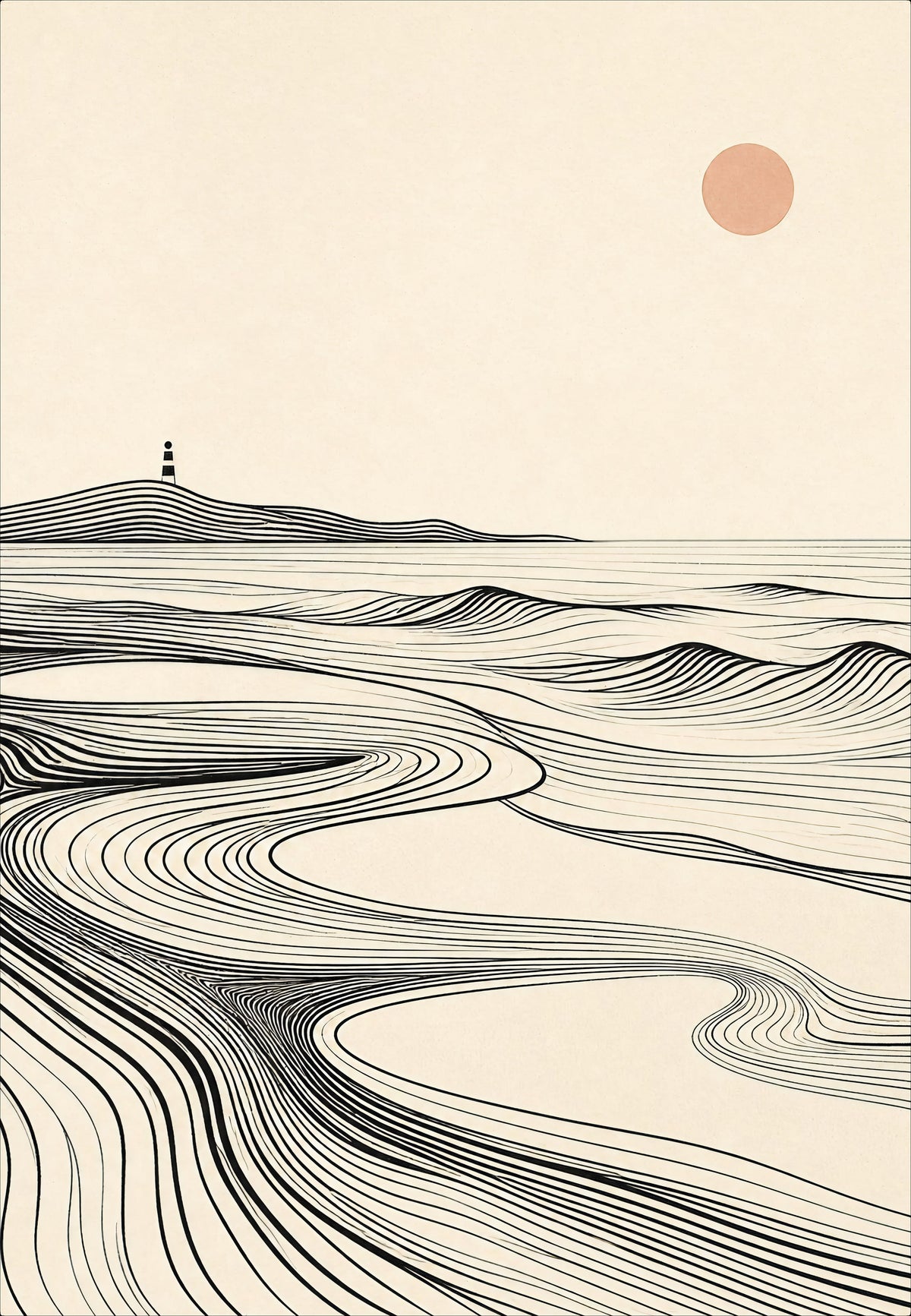 Le phare au bout des vagues