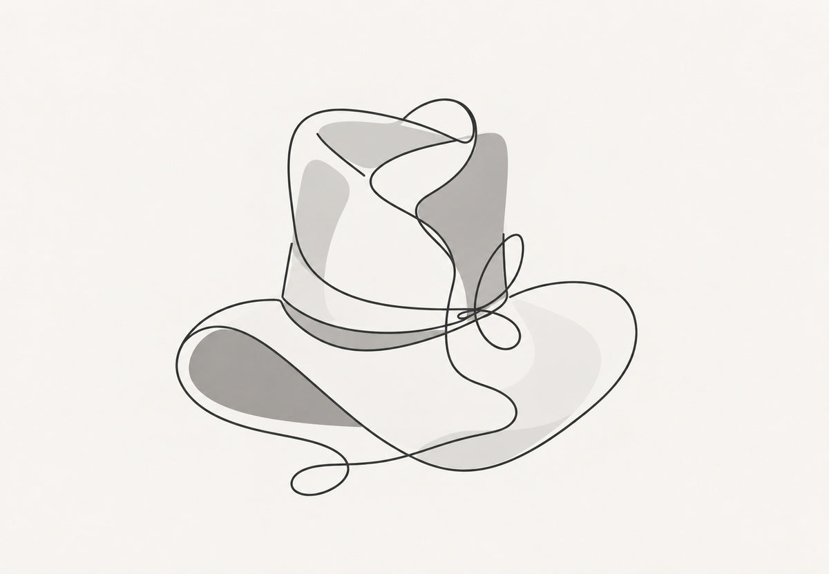 Cappello dal tratto a spirale (Orizzontale)