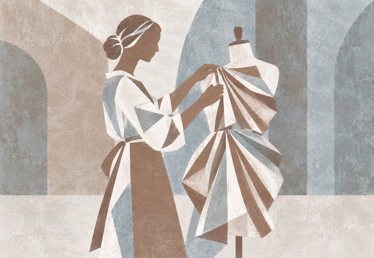 La Couturière et le Mannequin (Paysage)
