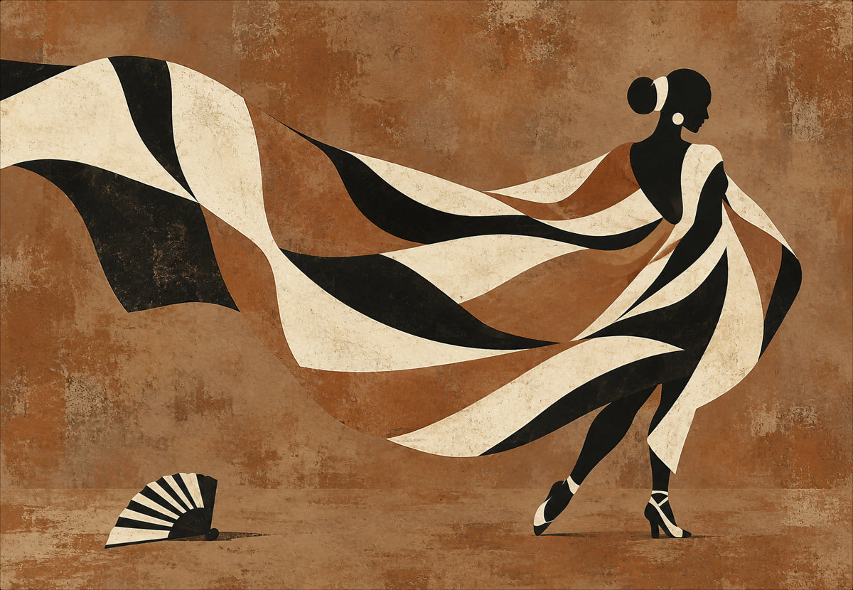 La Ballerina con lo Scialle d'Avorio (Orizzontale)