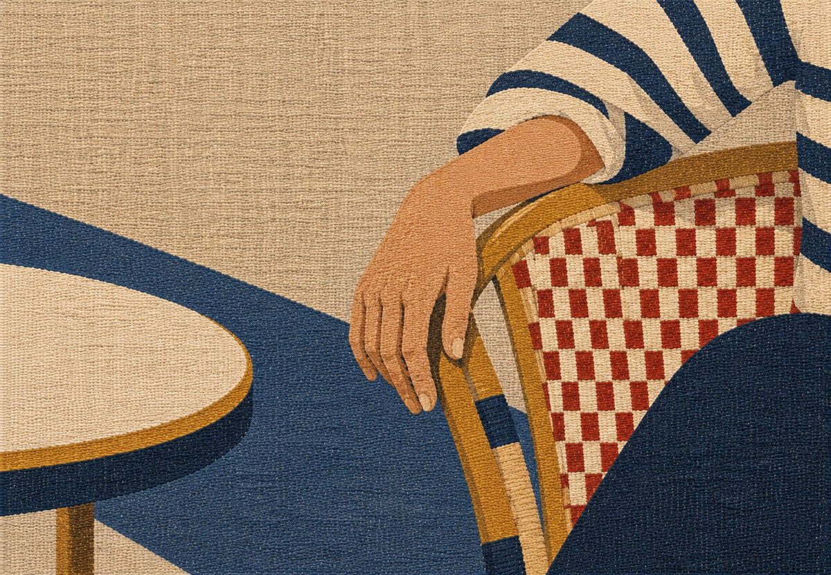 The Hand on the Woven Chair (Landscape)