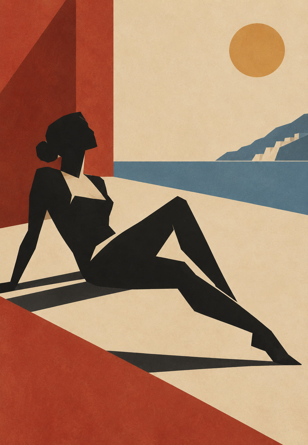 The Silhouette by the Sea