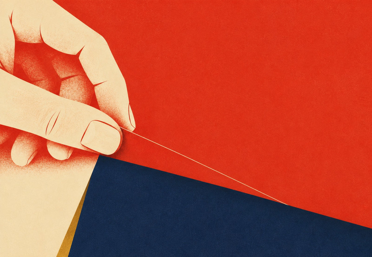 Hand with a Needle (Landscape)