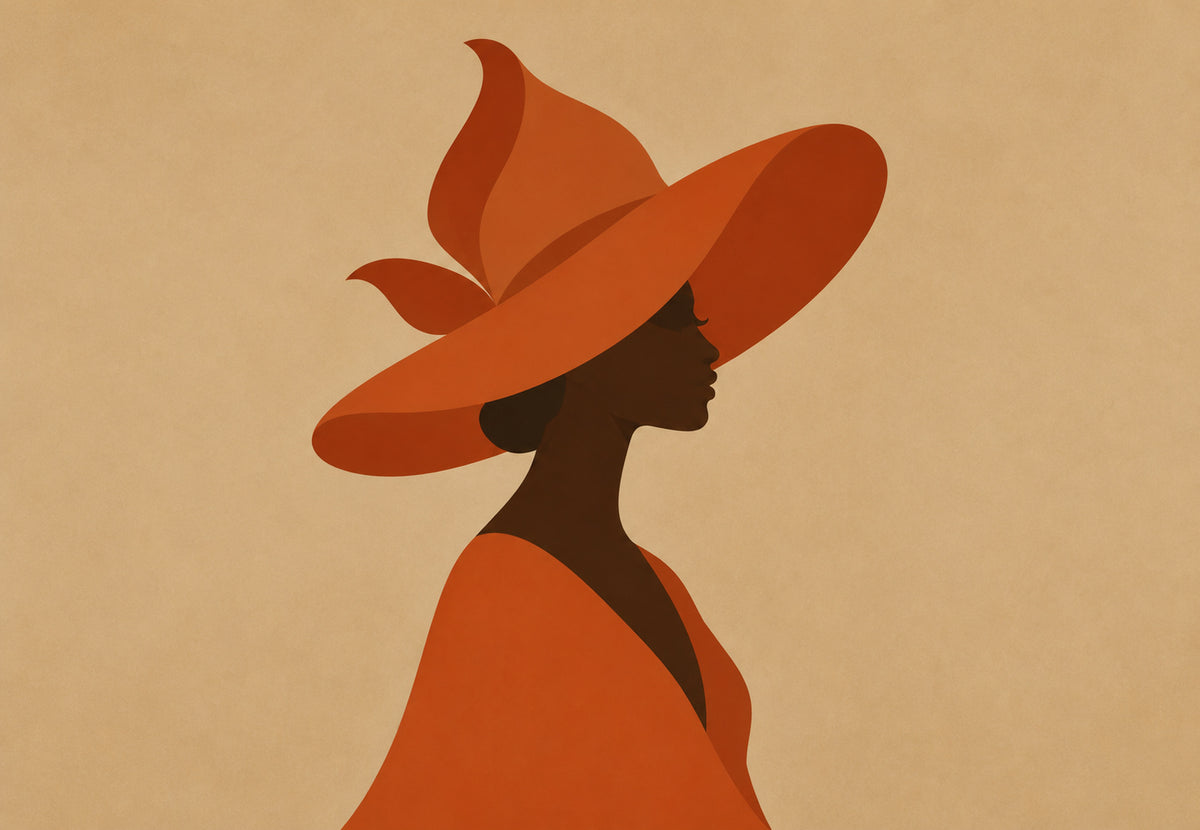 Silhouette con cappello a fiamma (Orizzontale)