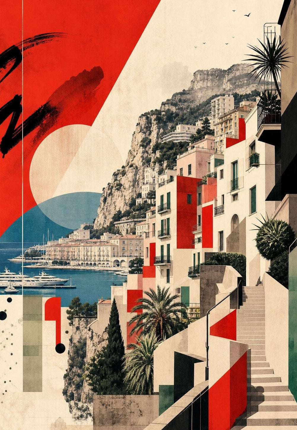 Monaco - La ville en découpes