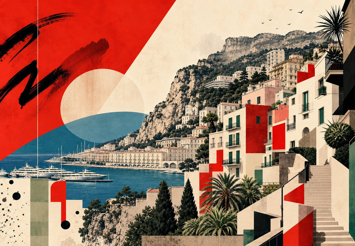 Monaco - Die Stadt in Ausschnitten (Querformat)