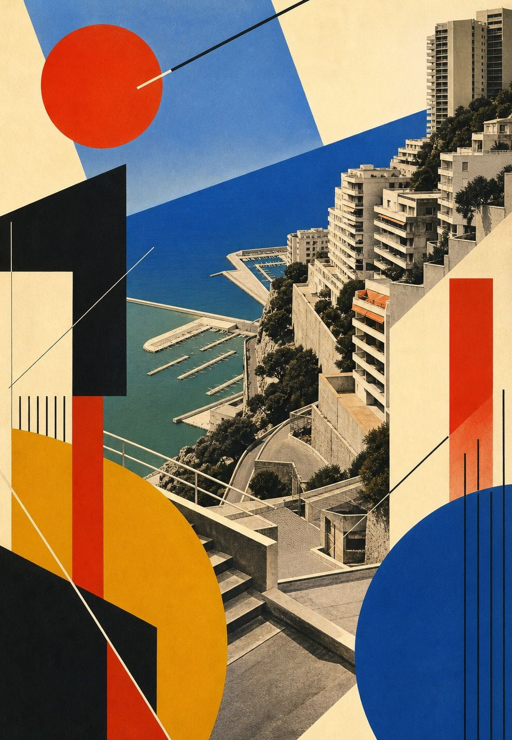 Monaco - Die Reede in Fragmenten