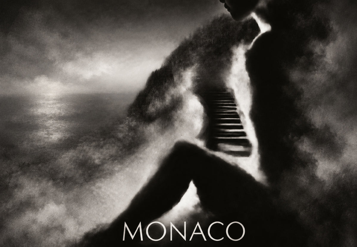 Monaco - La scala nella bruma (Orizzontale)