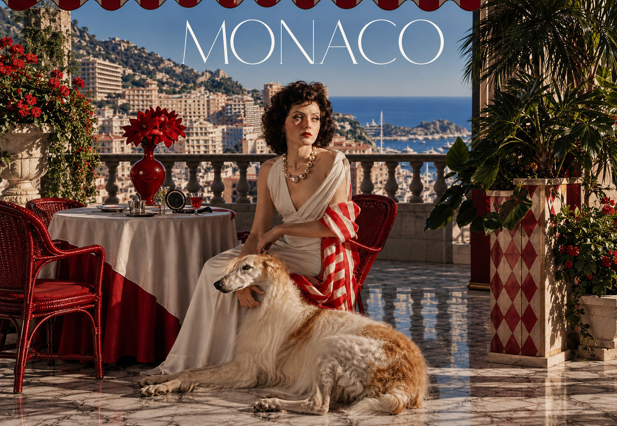 Monaco - The greyhound on the terrace (Landscape)