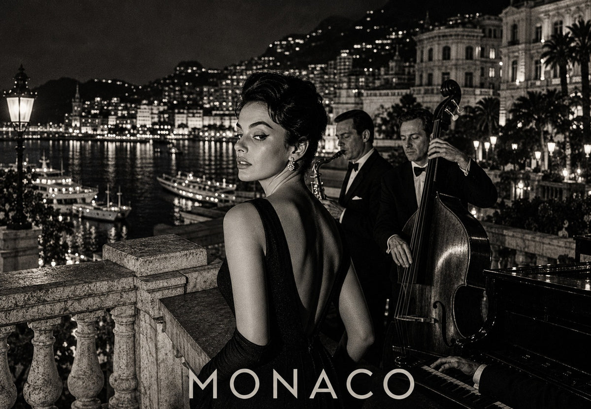 Monaco - Nuit de jazz sur le port (Paysage)