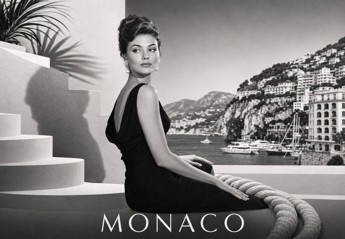Monaco - The woman on the steps (Landscape)