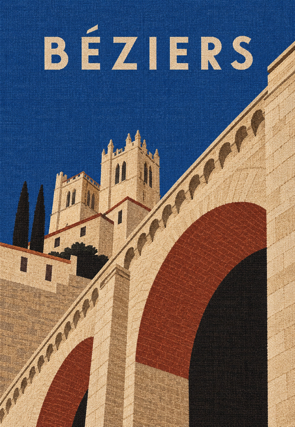 Béziers, bro och katedral