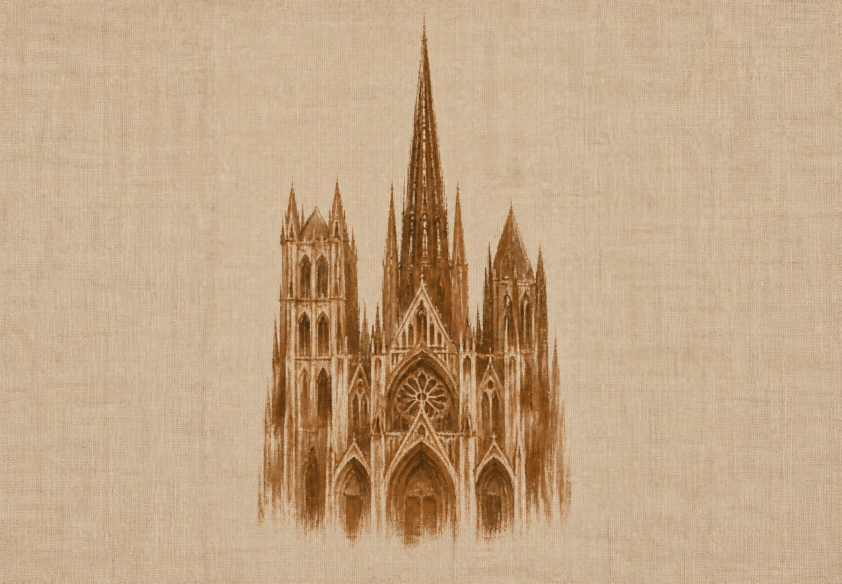 A flecha da catedral de Ruão (Horizontal)