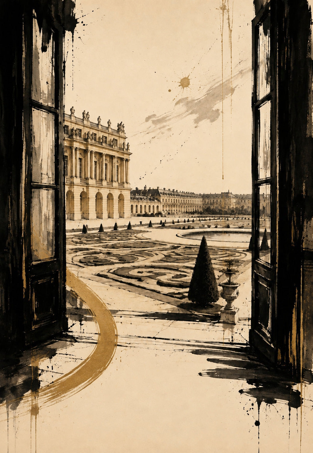 La porta dorata della Reggia di Versailles