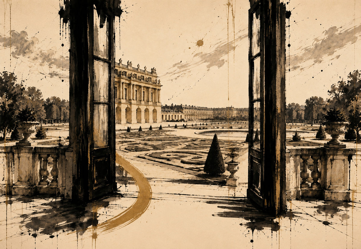 Das goldene Tor von Schloss Versailles (Querformat)